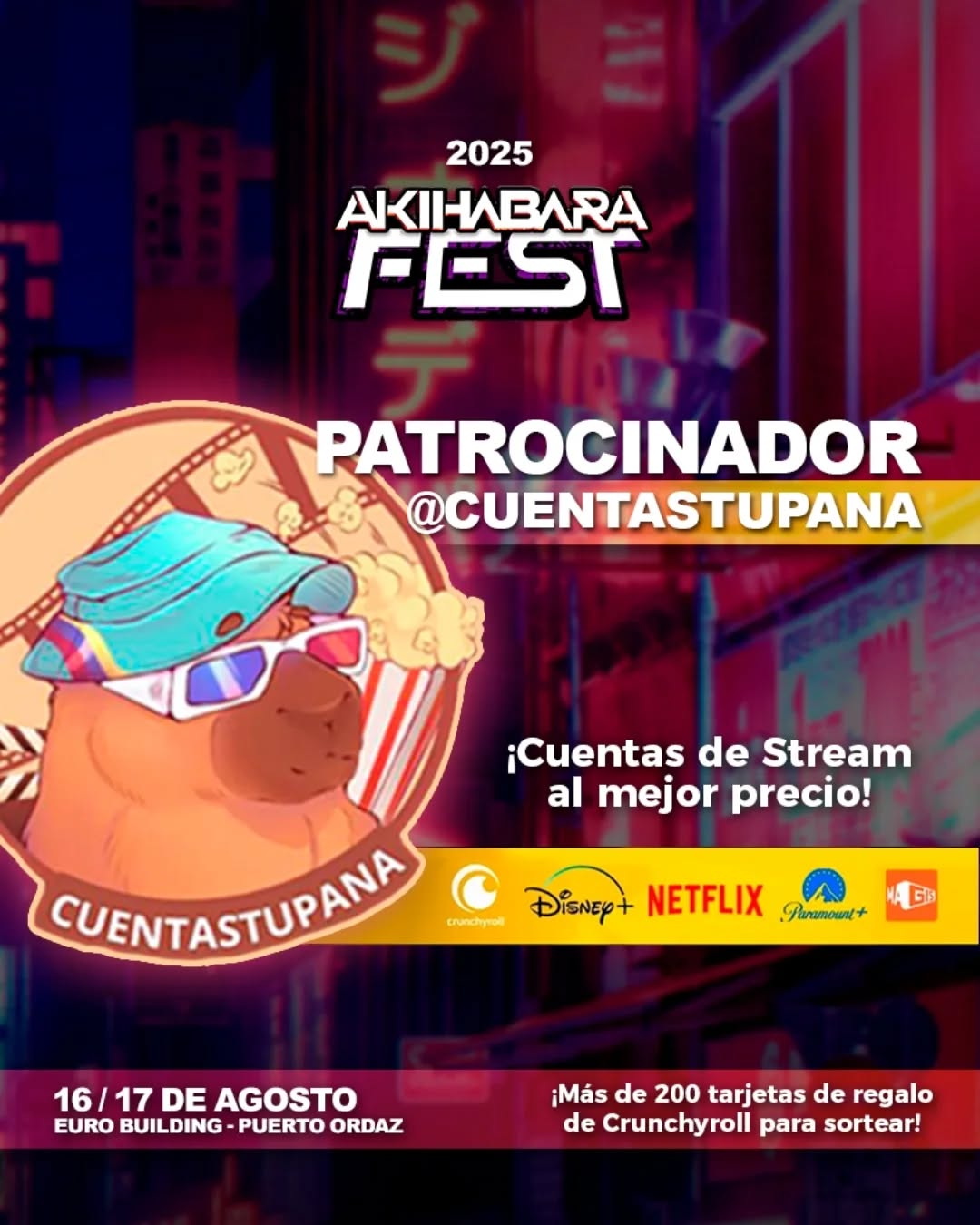 Flyer del evento Akihabara Fest 2025